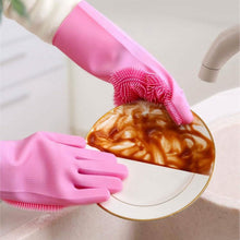 Load image into Gallery viewer, Magic Silicone Brush Dishwashing Gloves
