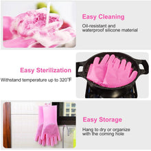 Load image into Gallery viewer, Magic Silicone Brush Dishwashing Gloves
