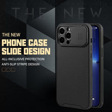 Load image into Gallery viewer, Magnetic Case for iPhone 13 12/13 12 Pro/13 12Pro Max Case Camera Protection Cover Silky Silicone Case with Slide Camera Lens Protection Shockproof Phone Case
