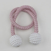 将图片加载到图库查看器，Magnetic Curtain Clip Room Accessories Pearl Ball Curtains Holder Tieback Home Decor Hanging Ball Buckle Tie Back Curtain Tiebacks Pearl Ball Home Curtain Buckle The Most Convenient Tie Backs Weave Clips Rope Straps Holder
