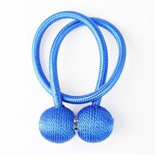 Load image into Gallery viewer, Magnetic Curtain Tieback High Quality Holder Hook Buckle Clip Curtain Tieback Polyester Decorative Home Accessories European Style Decorative Curtain Drape Tie With Strong Magnetic For Home And Office Decoration 49cm
