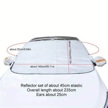 Load image into Gallery viewer, Magnetic Front Windscreen Sunshade Thickened Sunscreen Anti-UV Heat Insulation Snow Shield Cover
