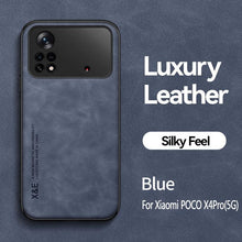 Load image into Gallery viewer, Magnetic Leather Case For Xiaomi Redmi Note 11 10 11E 9 Pro 11s 10s 12 Poco X4 GT Mi 10T 12T 11T 11 Lite 5G NE Cover Extra Thin Premium Mobile Phone Case Genuine Leather Shockproof Phone Cover
