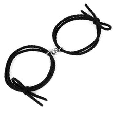 Load image into Gallery viewer, Magnetic Love Heart Attraction Couple Bracelets Distance Relationship Braid Rope Bracelet Magnet Matching Couples Mutual Attraction Couples Bracelets Matching Bracelets For Couples Magnetic Peach Heart Bracelet For Girlfriend
