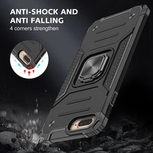 Load image into Gallery viewer, Magnetic Metal Ring Stand Holder Phone Case Cover For iPhone 11 12 13 14 Pro Max Xs XR X 8 7 6 6s Plus Rotating Ring Kickstand Fit Magnetic Car Mount Heavy Duty Dual Layer Shockproof Phone Case
