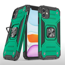 Load image into Gallery viewer, Magnetic Metal Ring Stand Holder Phone Case Cover For iPhone 11 12 13 14 Pro Max Xs XR X 8 7 6 6s Plus Rotating Ring Kickstand Fit Magnetic Car Mount Heavy Duty Dual Layer Shockproof Phone Case
