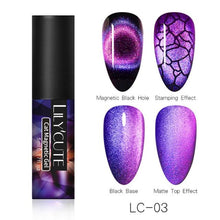 将图片加载到图库查看器，Magnetic Nail Gel Polish UV LED Popular Colorful New Fashion Charming Effect Luxury Drawing Design For Women and Girls
