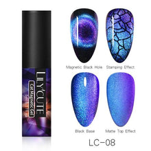 将图片加载到图库查看器，Magnetic Nail Gel Polish UV LED Popular Colorful New Fashion Charming Effect Luxury Drawing Design For Women and Girls
