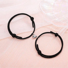 Load image into Gallery viewer, Magnetic Simple Matching Bracelets For Couples Silver Alloy Magnet Charm Adjustable Trendy Red Rope Couples Bracelets Vows Of Eternal Love Adjustable Jewelry Gifts Set
