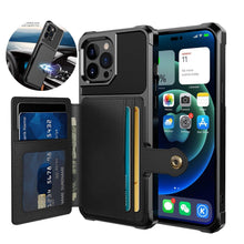 Load image into Gallery viewer, Magnetic Wallet Leather Case For iPhone 14 13 12 11 Pro Max XS Phone Cases Stand X  Anti drop Cards Soft Cover Functional Case Compatible with iPhone
