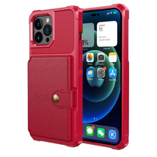 Load image into Gallery viewer, Magnetic Wallet Leather Case For iPhone 14 13 12 11 Pro Max XS Phone Cases Stand X  Anti drop Cards Soft Cover Functional Case Compatible with iPhone
