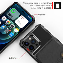 Load image into Gallery viewer, Magnetic Wallet Leather Case For iPhone 14 13 12 11 Pro Max XS Phone Cases Stand X  Anti drop Cards Soft Cover Functional Case Compatible with iPhone

