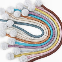 Load image into Gallery viewer, Magnets Curtains Clamps Curtain Holder Pompom Tieback Magnetic Clips Hanging Balls Tie Back Home Decoration Accessories Magnetic Curtain Tiebacks European Style Decorative Curtain Drape Tie With Strong Magnetic For Home And Office Decoration
