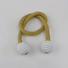 Load image into Gallery viewer, Magnets Curtains Clamps Curtain Holder Pompom Tieback Magnetic Clips Hanging Balls Tie Back Home Decoration Accessories Magnetic Curtain Tiebacks European Style Decorative Curtain Drape Tie With Strong Magnetic For Home And Office Decoration
