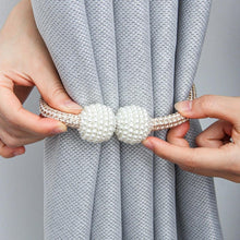 Load image into Gallery viewer, Magnets Curtains Clamps Curtain Holder Pompom Tieback Magnetic Clips Hanging Balls Tie Back Home Decoration Accessories Magnetic Curtain Tiebacks European Style Decorative Curtain Drape Tie With Strong Magnetic For Home And Office Decoration
