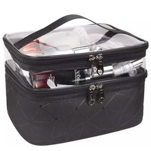 将图片加载到图库查看器，Makeup Bags Double layer Travel Cosmetic Cases
