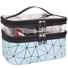 将图片加载到图库查看器，Makeup Bags Double layer Travel Cosmetic Cases
