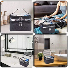 将图片加载到图库查看器，Makeup Bags Double layer Travel Cosmetic Cases
