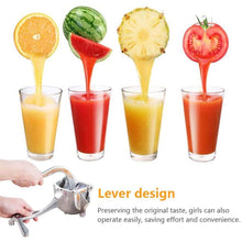 Load image into Gallery viewer, Manual Juice Squeezer Aluminum Alloy Hand Pressure Juicer Pomegranate Orange Lemon Sugar Cane Juice Kitchen Fruit Tool Fruit Juicer Manual Juicer Instant Juicer Orange Juicer Steel Handle Juicer
