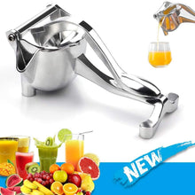 Load image into Gallery viewer, Manual Juice Squeezer Aluminum Alloy Hand Pressure Juicer Pomegranate Orange Lemon Sugar Cane Juice Kitchen Fruit Tool Fruit Juicer Manual Juicer Instant Juicer Orange Juicer Steel Handle Juicer
