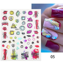 将图片加载到图库查看器，Maple Leaves 3D Nail Stickers Fall Leaf Flowers Line Sliders For Nails Self Adhesive Stickers Autumn Manicuring Decals Transfer Nail Decals Sticker For Pretty Girl Self-Adhesive Nail Decals Designer Nail Stickers for Acrylic
