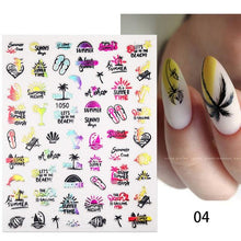 将图片加载到图库查看器，Maple Leaves 3D Nail Stickers Fall Leaf Flowers Line Sliders For Nails Self Adhesive Stickers Autumn Manicuring Decals Transfer Nail Decals Sticker For Pretty Girl Self-Adhesive Nail Decals Designer Nail Stickers for Acrylic
