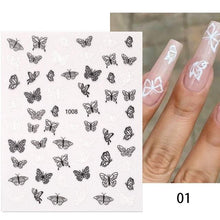 将图片加载到图库查看器，Maple Leaves 3D Nail Stickers Fall Leaf Flowers Line Sliders For Nails Self Adhesive Stickers Autumn Manicuring Decals Transfer Nail Decals Sticker For Pretty Girl Self-Adhesive Nail Decals Designer Nail Stickers for Acrylic
