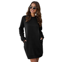 将图片加载到图库查看器，Marble Knit Mini Sweatshirt Dress
