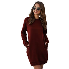 将图片加载到图库查看器，Marble Knit Mini Sweatshirt Dress
