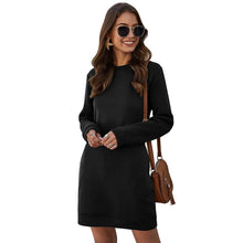 将图片加载到图库查看器，Marble Knit Mini Sweatshirt Dress
