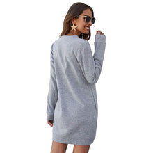 将图片加载到图库查看器，Marble Knit Mini Sweatshirt Dress
