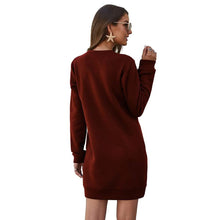 将图片加载到图库查看器，Marble Knit Mini Sweatshirt Dress

