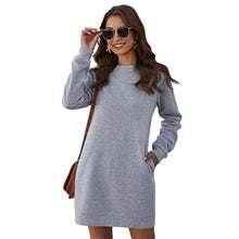 将图片加载到图库查看器，Marble Knit Mini Sweatshirt Dress
