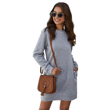 将图片加载到图库查看器，Marble Knit Mini Sweatshirt Dress
