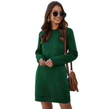 将图片加载到图库查看器，Marble Knit Mini Sweatshirt Dress
