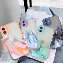 将图片加载到图库查看器，Marble Pattern Aesthetic Silicone Ultra Thin Scratch-Resistant Shockproof Mobile Phone Case For iPhone 11 Case Stylish Soft Camera Protective Cover For iPhone 12 Pro Max Mini XR XS Max X 7 8 Plus Case
