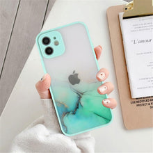 将图片加载到图库查看器，Marble Pattern Aesthetic Silicone Ultra Thin Scratch-Resistant Shockproof Mobile Phone Case For iPhone 11 Case Stylish Soft Camera Protective Cover For iPhone 12 Pro Max Mini XR XS Max X 7 8 Plus Case
