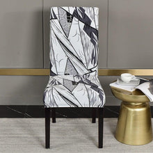 Load image into Gallery viewer, Marble Printed Stretch Chair Cover For Dining Room Office Banquet Chair Protector Elastic Material Armchair Cover  Chair Cover Chair Slipcover Marble Background Texture Parson Chair
