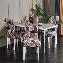 Load image into Gallery viewer, Marble Printed Stretch Chair Cover For Dining Room Office Banquet Chair Protector Elastic Material Armchair Cover  Chair Cover Chair Slipcover Marble Background Texture Parson Chair
