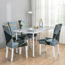 Load image into Gallery viewer, Marble Printed Stretch Chair Cover For Dining Room Office Banquet Chair Protector Elastic Material Armchair Cover  Chair Cover Chair Slipcover Marble Background Texture Parson Chair
