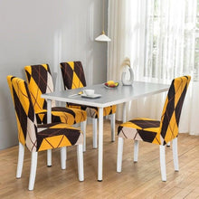 Load image into Gallery viewer, Marble Printed Stretch Chair Cover For Dining Room Office Banquet Chair Protector Elastic Material Armchair Cover  Chair Cover Chair Slipcover Marble Background Texture Parson Chair
