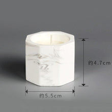 Load image into Gallery viewer, Marbled Plaster Scented Soy Candles Candlestick Aromatherapy For Party Gifts Marbled Plaster Scented Soy Candles Candlestick Aromatherapy Stress Relief Candles For Birthday Wedding Decoration Christmas Handmade
