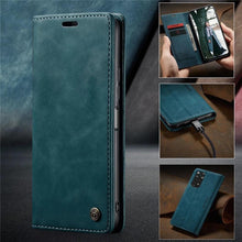Load image into Gallery viewer, Matte Leather Case for Xiaomi Mi 9T CC9 10T 11T 12T Pro Lite 5G Redmi Note 8 9s 10 11 11S Pro Wallet Flip Cover Poco F3 M3 Pro  Women with Card Holder Kickstand Magnetic Leather Flip Case
