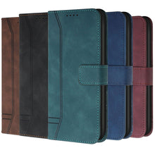 Load image into Gallery viewer, Matte Leather Wallet Case for Redmi Note 11 11S 11 Pro 10 9 8 7 Redmi 10 10C 10A 9T 9A 9C 9 8 Flip Cover for M4 Pro X4 Pro F4 M3 Premium PU Leather Wallet Case
