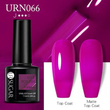 将图片加载到图库查看器，Matte Pink Blue Gel Nail Polish Semi Permanent LED Nail Art Design Elegant Warm Colors For Womens
