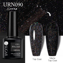 将图片加载到图库查看器，Matte Pink Blue Gel Nail Polish Semi Permanent LED Nail Art Design Elegant Warm Colors For Womens

