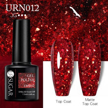 将图片加载到图库查看器，Matte Pink Blue Gel Nail Polish Semi Permanent LED Nail Art Design Elegant Warm Colors For Womens
