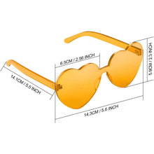 Load image into Gallery viewer, Maxdot Heart Shape Sunglasses Party Sunglasses
