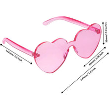 Load image into Gallery viewer, Maxdot Heart Shape Sunglasses Party Sunglasses
