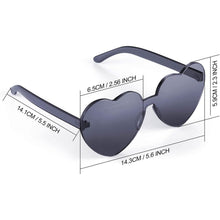 Load image into Gallery viewer, Maxdot Heart Shape Sunglasses Party Sunglasses
